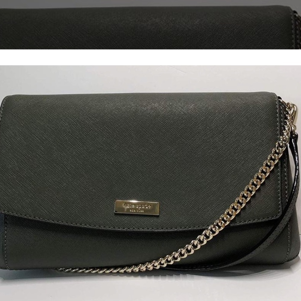 SOLD!!!! Kate spade olive green crossbody - Picture 2 of 4